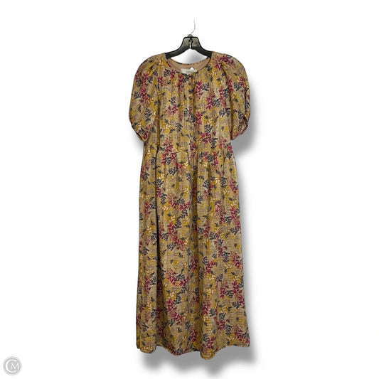Dress Casual Midi By Loft In Floral Print, Size: Xs