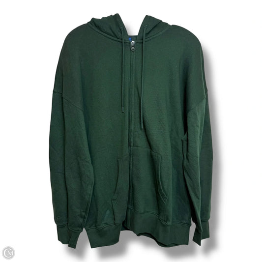 Sweatshirt Hoodie By Old Navy In Green, Size: M
