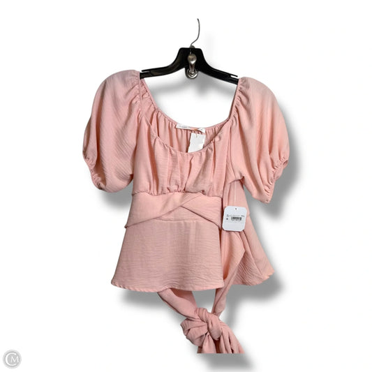 Top Short Sleeve By Altard State In Pink, Size: M