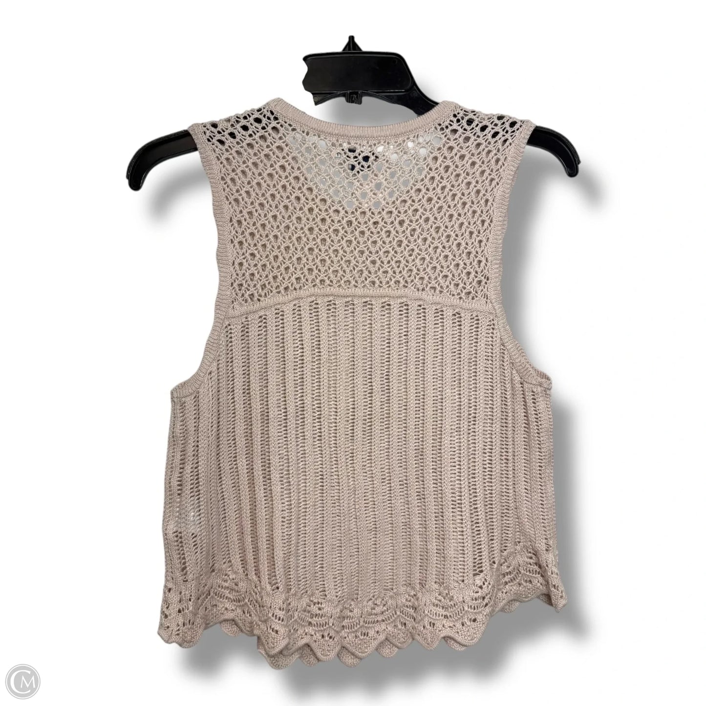 Top Sleeveless By American Eagle In Beige, Size: M