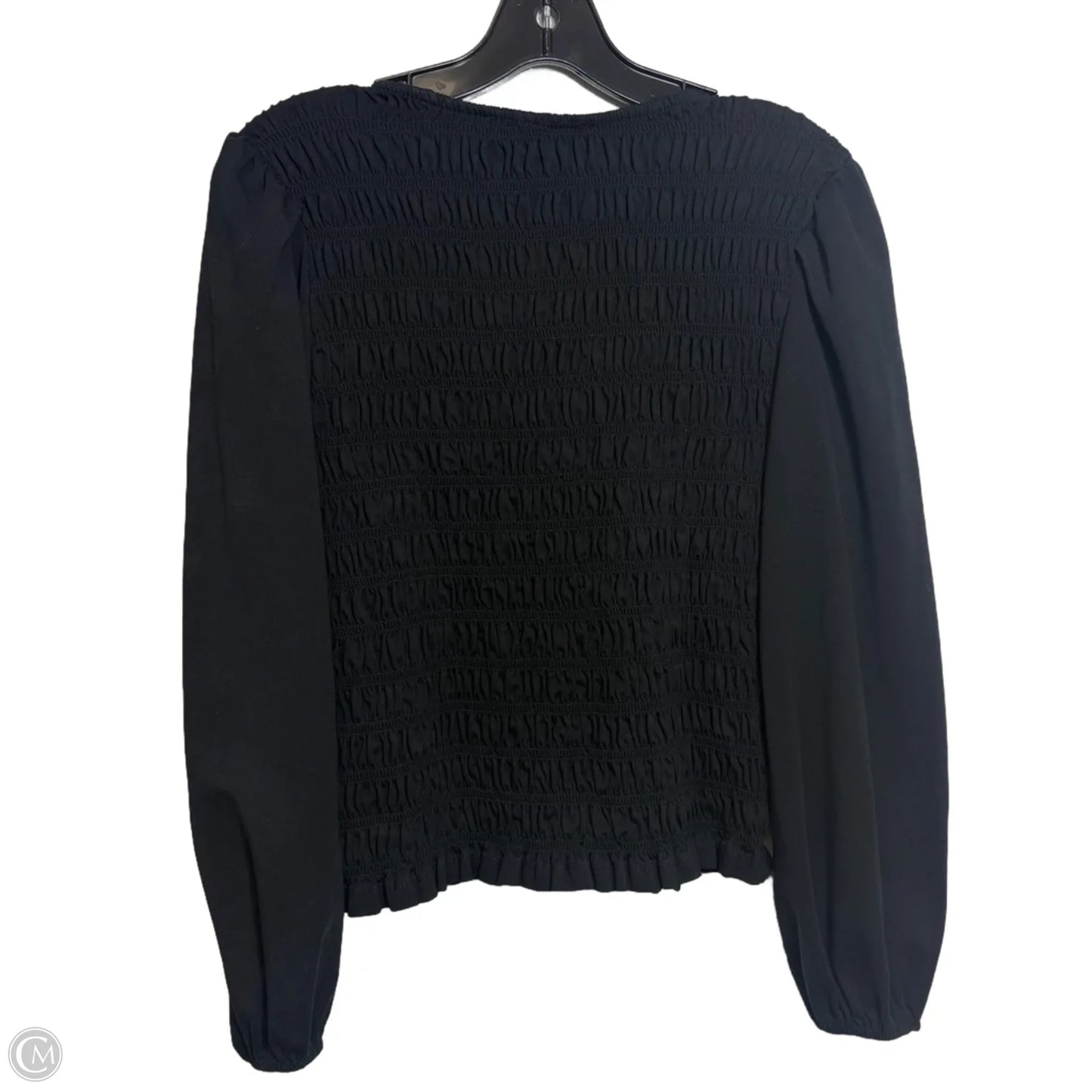 Top Long Sleeve By Loft In Black, Size: M