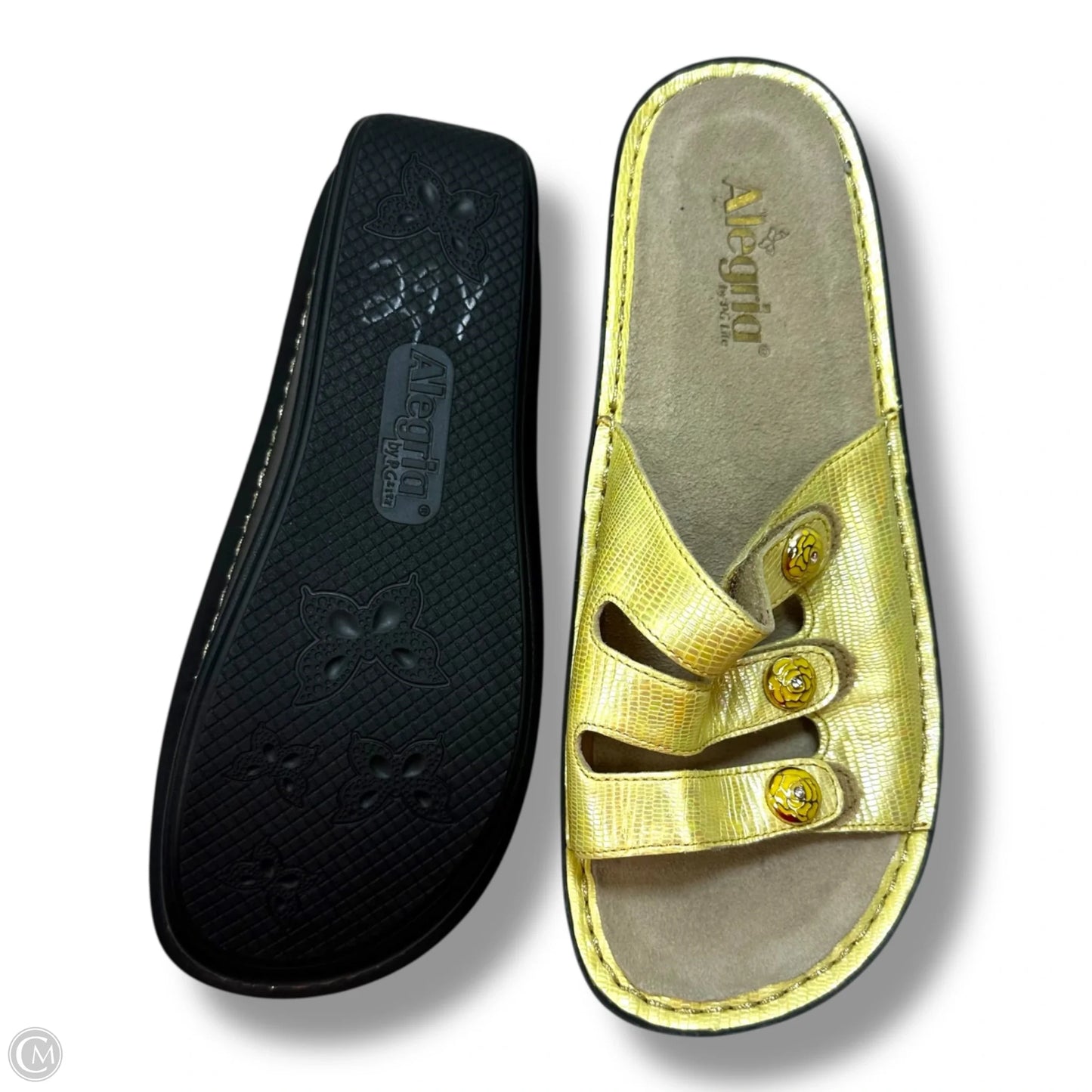 Sandals Flats By Alegria In Yellow, Size: 10