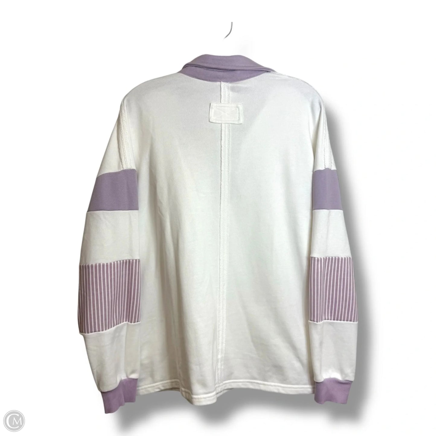 Top Long Sleeve By Clothes Mentor In White, Size: L