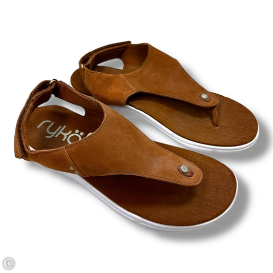 Sandals Flats By Ryka In Tan, Size: 10