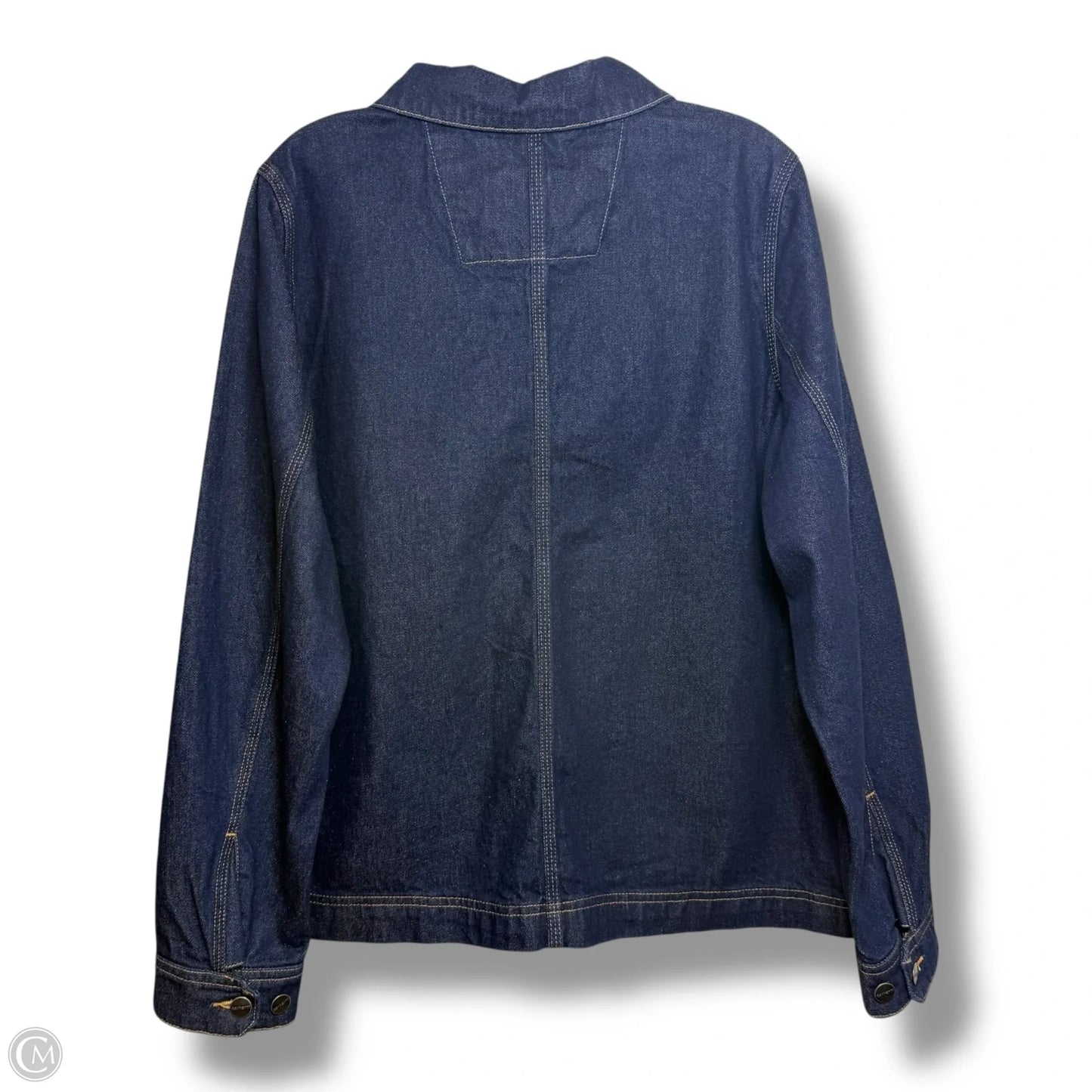 Jacket Denim By Carhartt In Blue Denim, Size: Xl