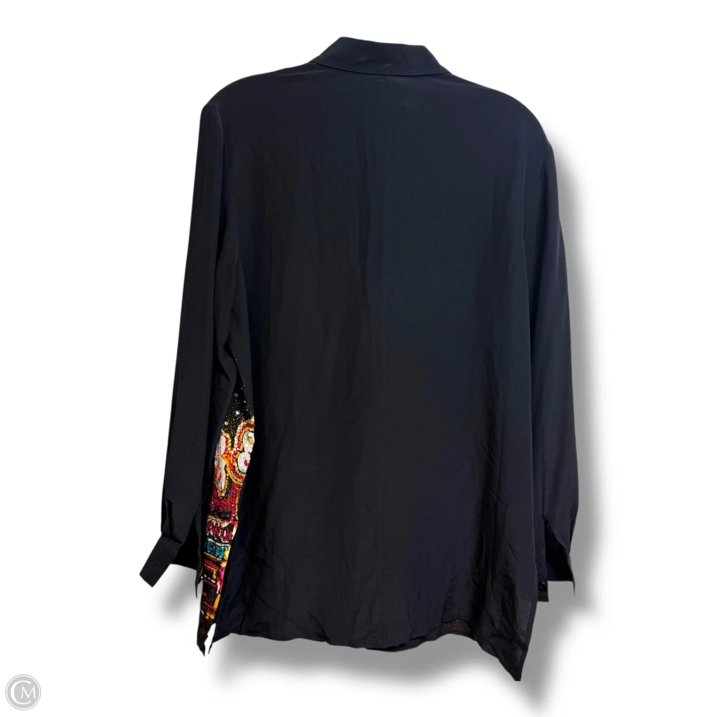 Blouse Long Sleeve By Diane Gilman In Black, Size: S