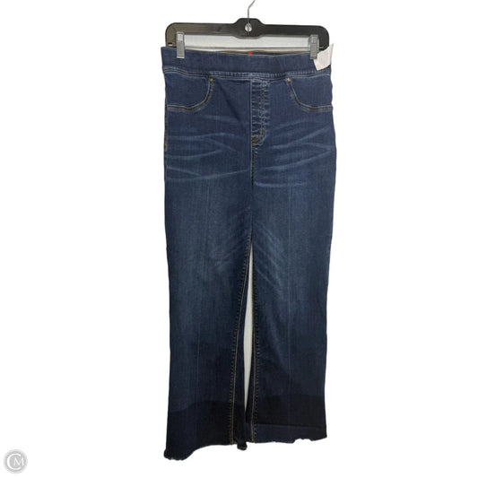 Jeans Cropped By Spanx In Blue Denim, Size: M