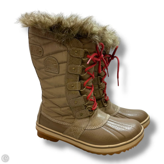 Waterproof Boots Snow By Sorel In Tan, Size: 10