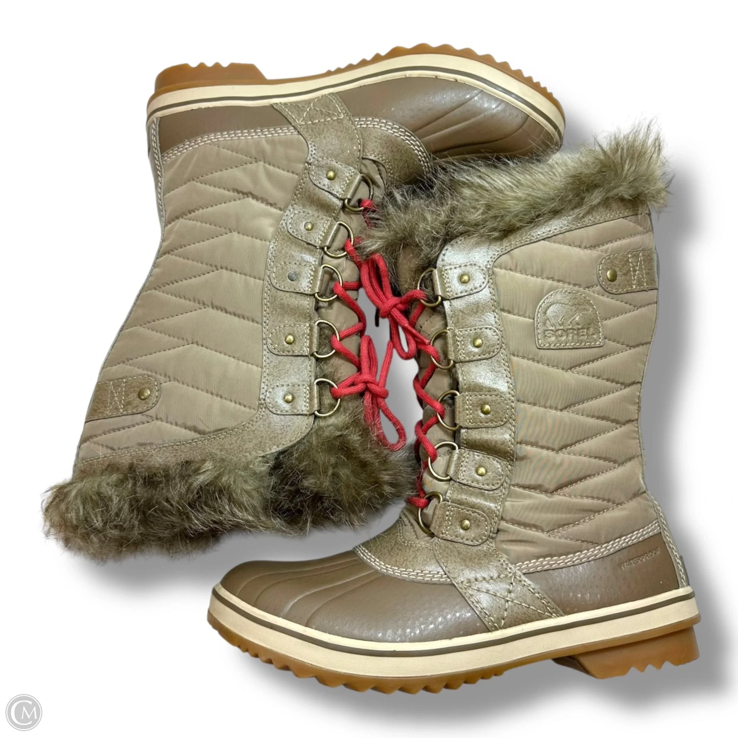 Waterproof Boots Snow By Sorel In Tan, Size: 10