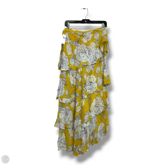 Skirt Maxi By Anthropologie In Yellow, Size: 8