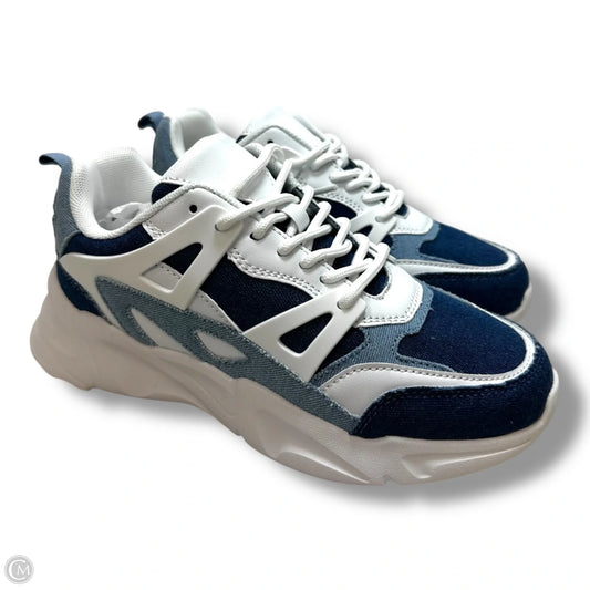 Shoes Sneakers By Clothes Mentor In Blue Denim, Size: 7