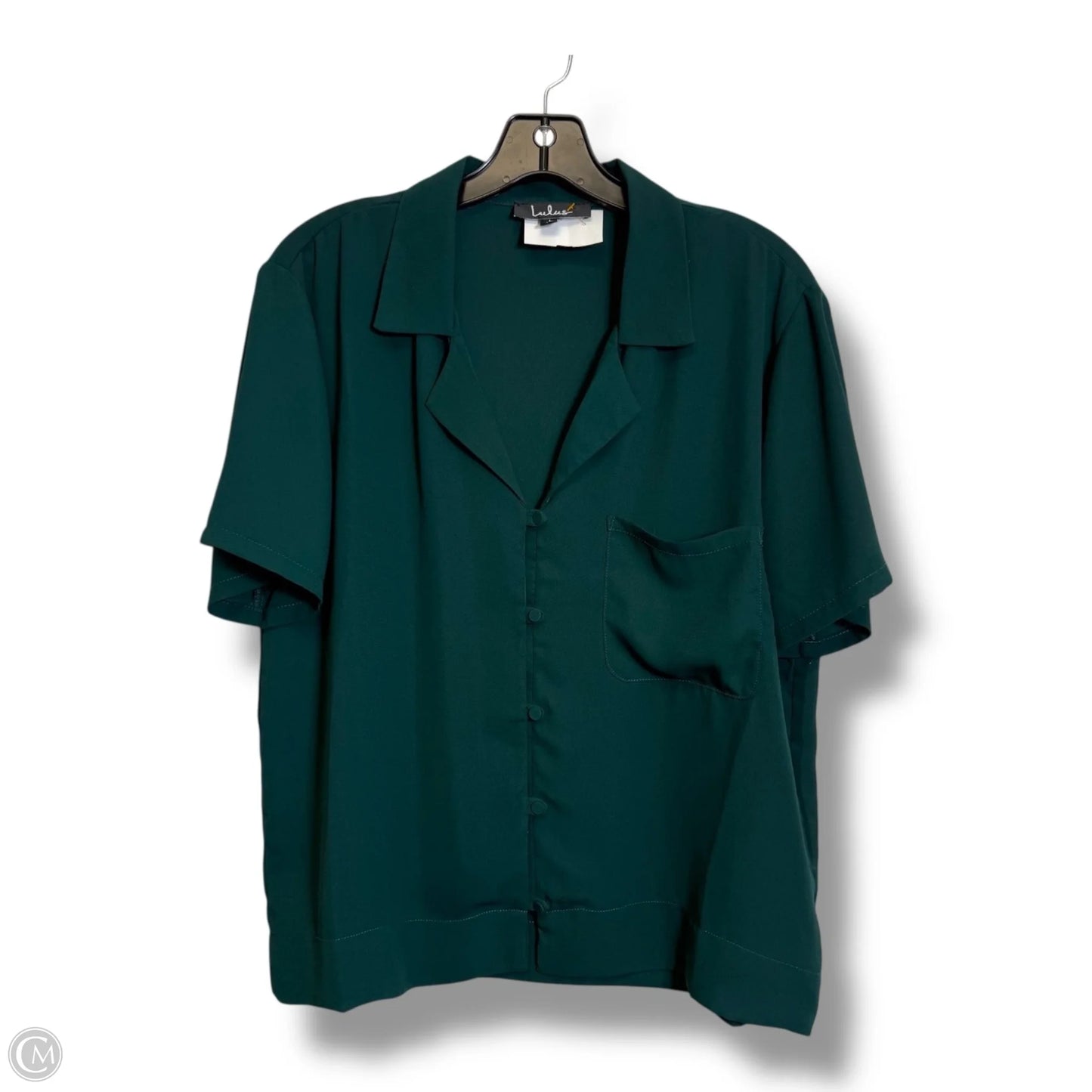 Top Short Sleeve By Lulus In Green, Size: L