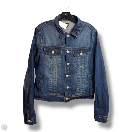 Jacket Denim By Clothes Mentor In Blue, Size: Xxl