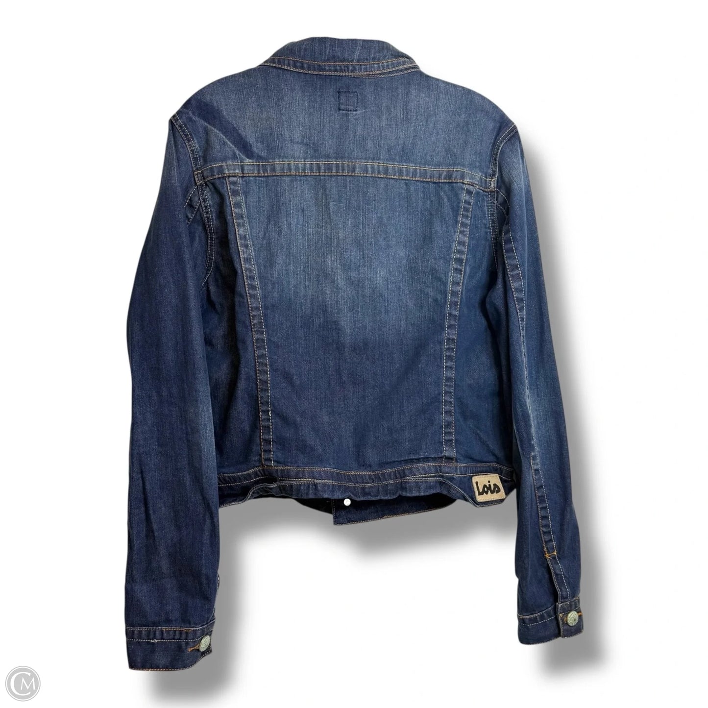 Jacket Denim By Clothes Mentor In Blue, Size: Xxl