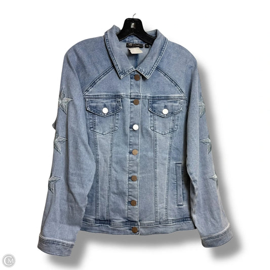 Jacket Denim By Diane Gilman In Blue, Size: L