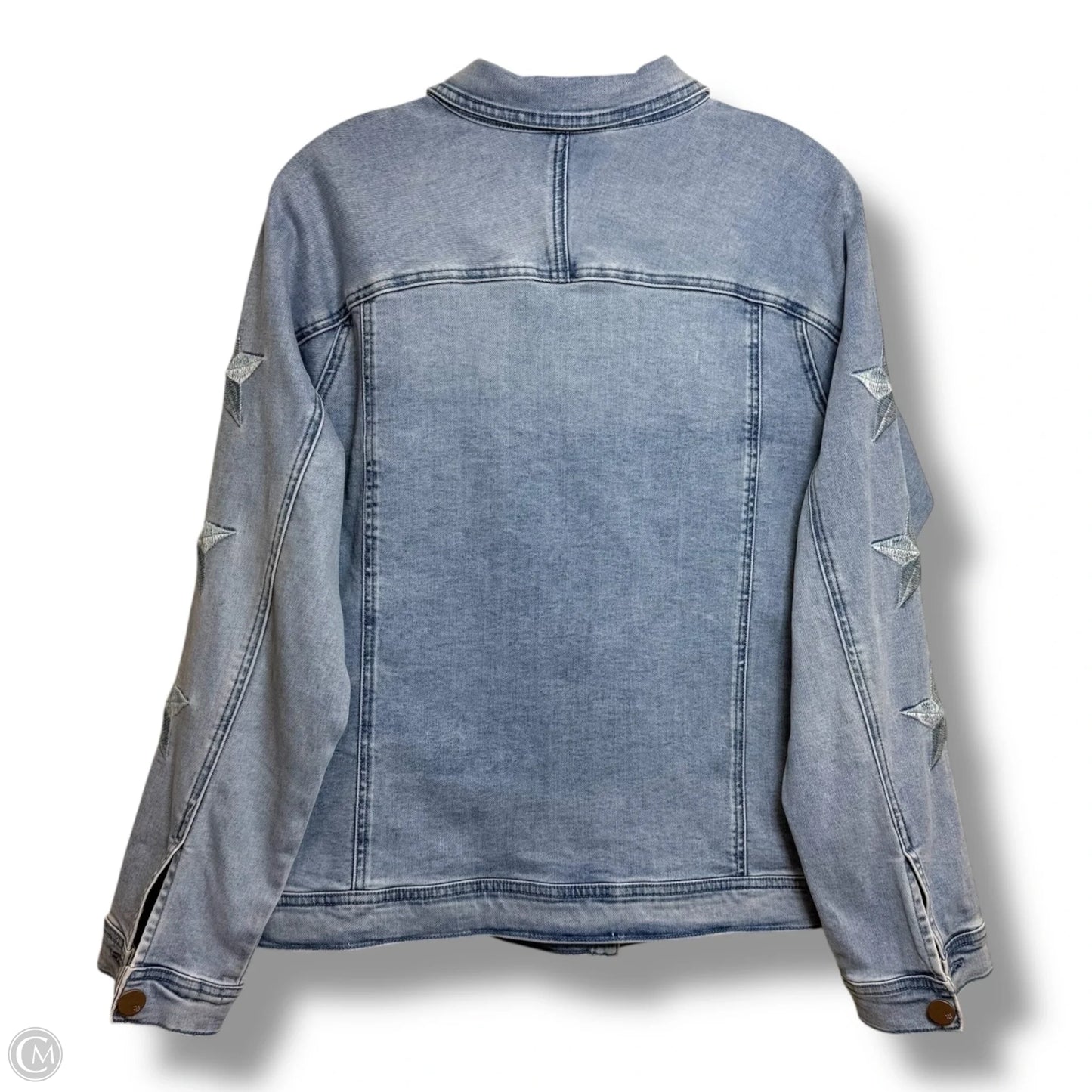 Jacket Denim By Diane Gilman In Blue, Size: L