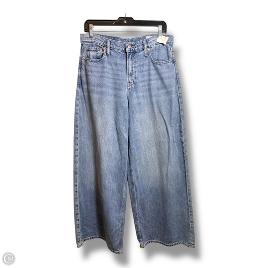 Jeans baggy mid rise Wide Leg By Gap In Blue Denim, Size: 8