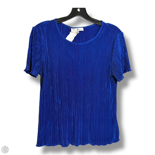 Top Short Sleeve By Cmf In Blue, Size: M