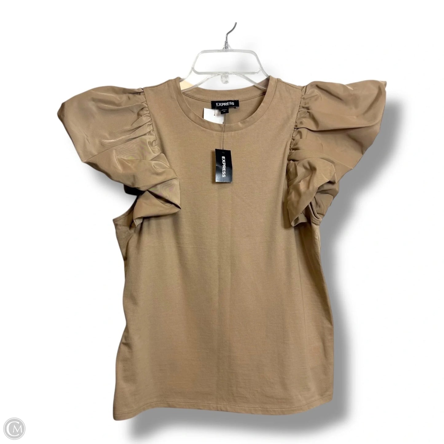 Top Sleeveless By Express In Tan, Size: Xs