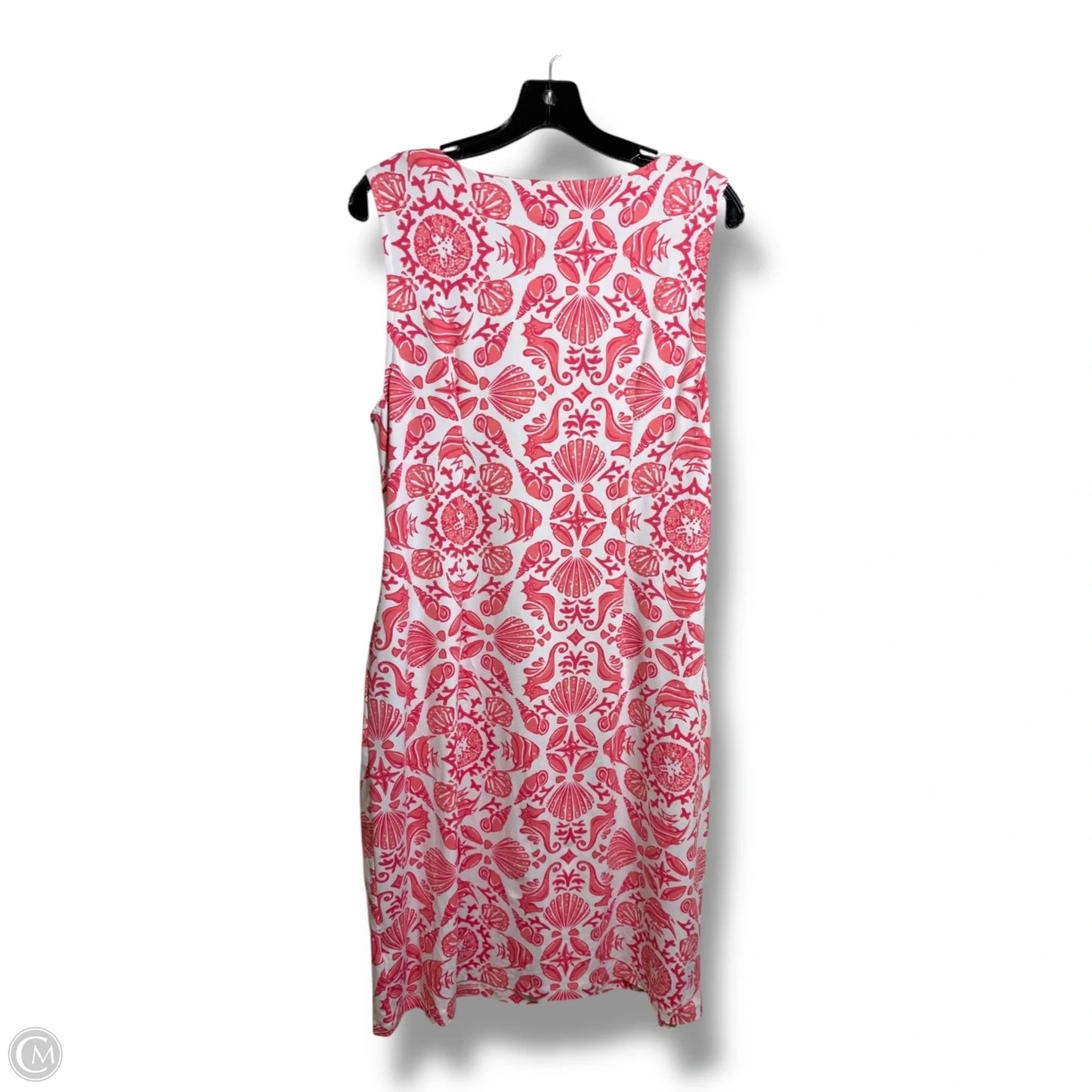 Dress Casual Midi By Clothes Mentor In Coral, Size: L