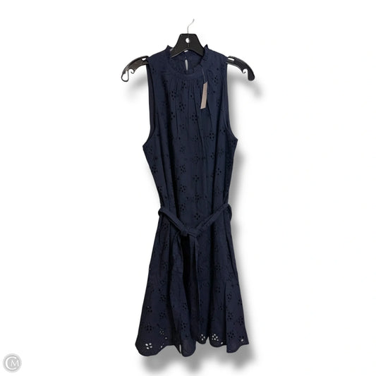 Dress Casual Midi By Ann Taylor In Navy, Size: 8