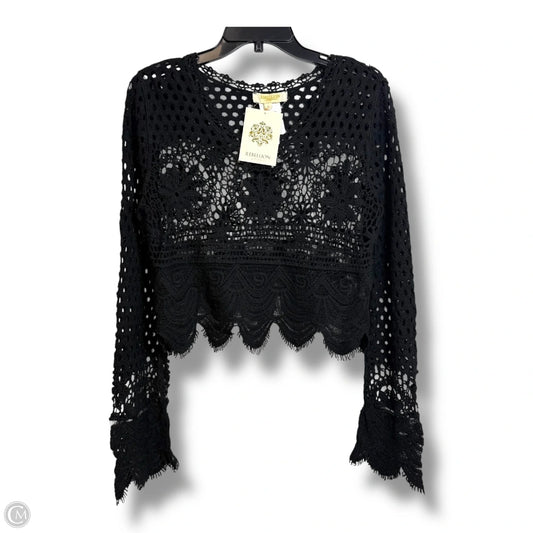 Top Long Sleeve By Clothes Mentor In Black, Size: Xl