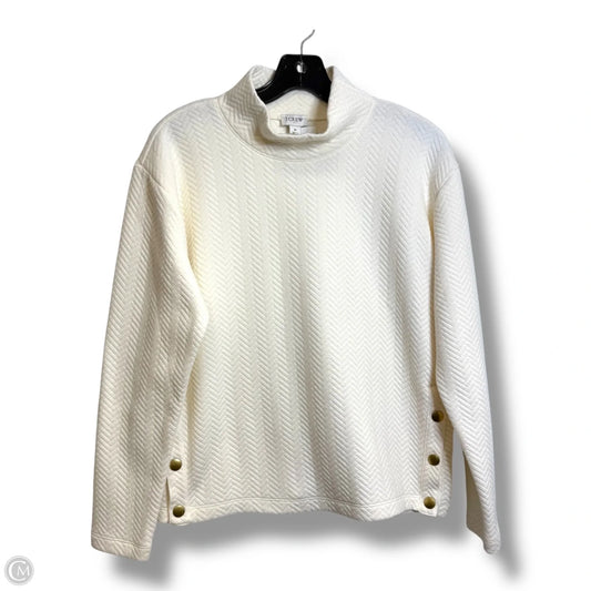 Top Long Sleeve By J. Crew In Ivory, Size: S