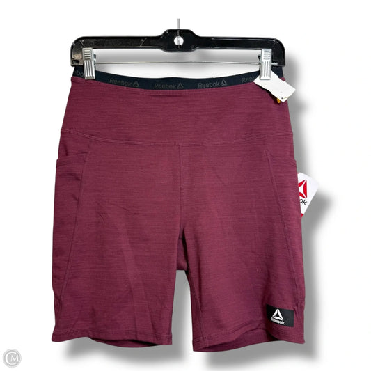 Athletic Shorts By Reebok In Maroon, Size: M