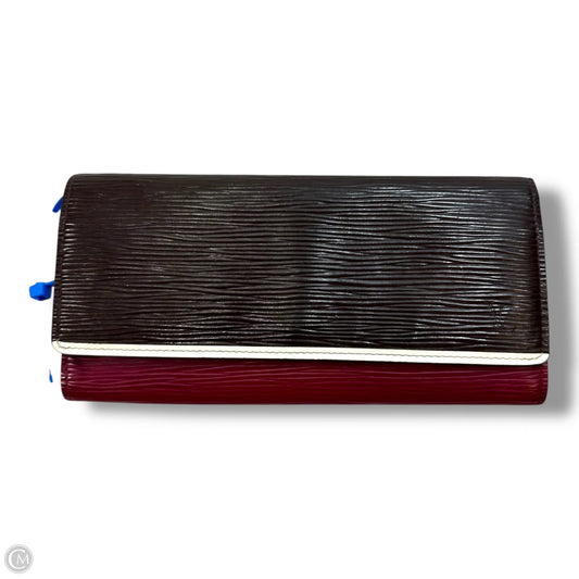 Epi leather Wallet Luxury Designer By Louis Vuitton, Size: Medium