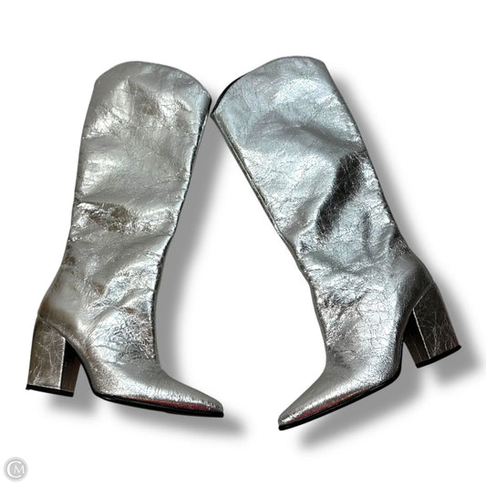 Boots Western By Steve Madden In Silver, Size: 9