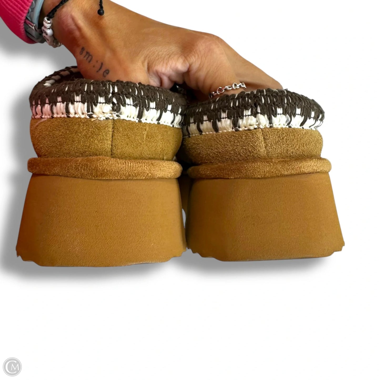 Shoes Heels Platform By Steve Madden In Tan, Size: 9