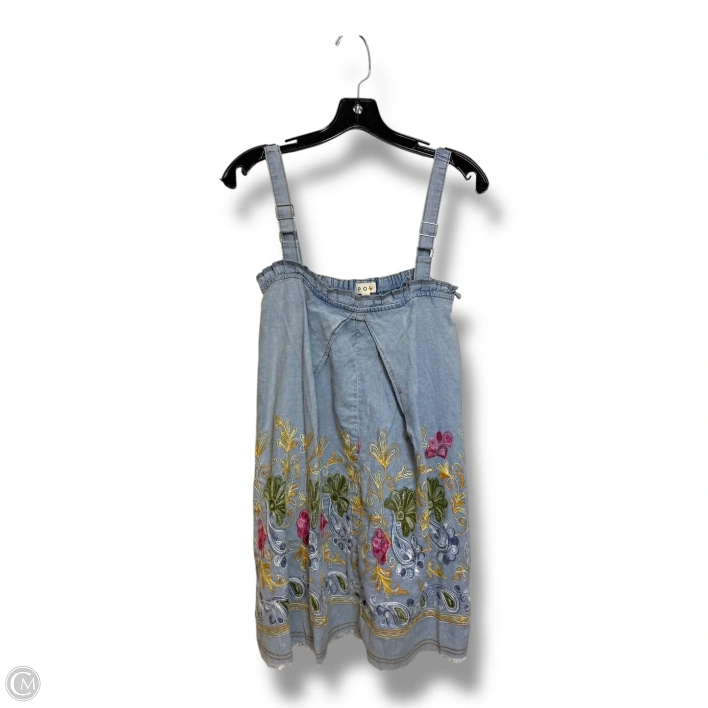 Dress Casual Short By Pol In Blue Denim, Size: S