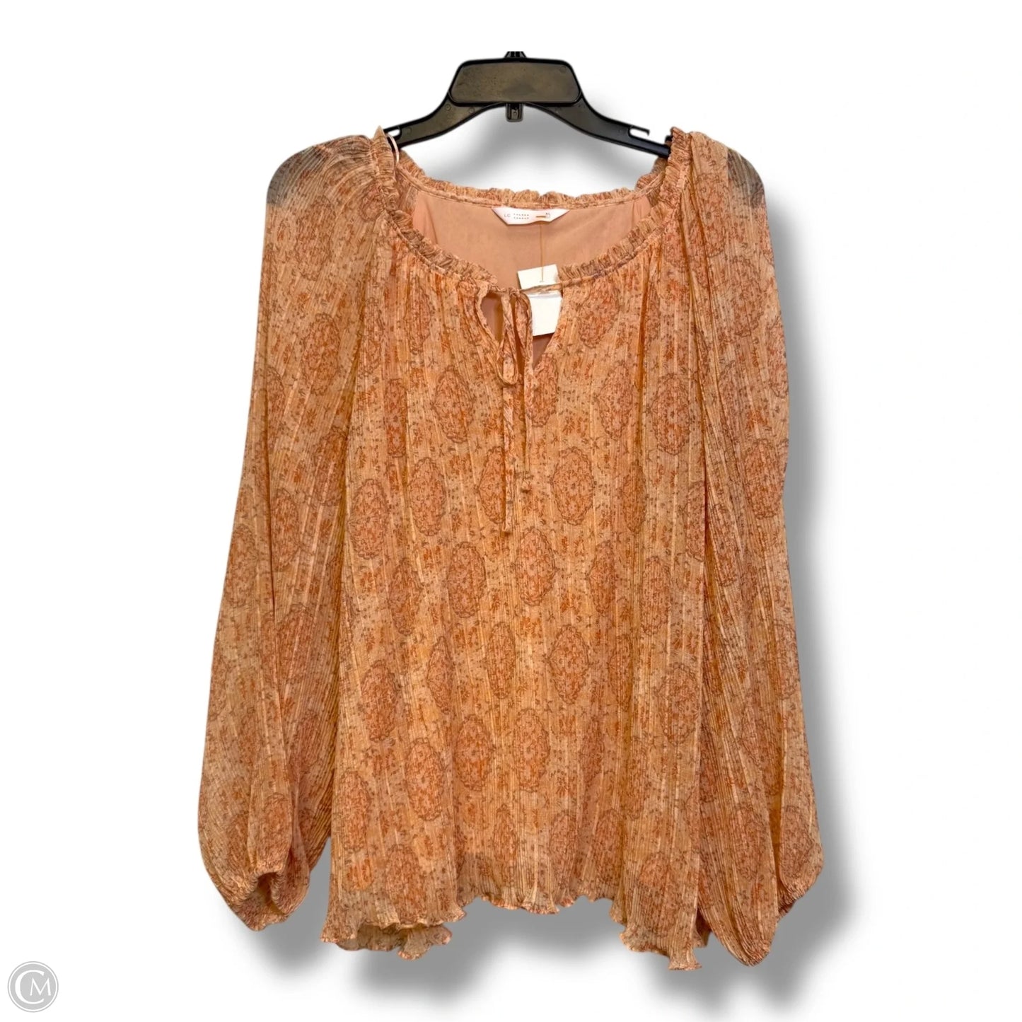 Top Long Sleeve By Lc Lauren Conrad In Pink, Size: Xl