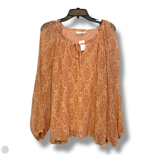 Top Long Sleeve By Lc Lauren Conrad In Pink, Size: Xl