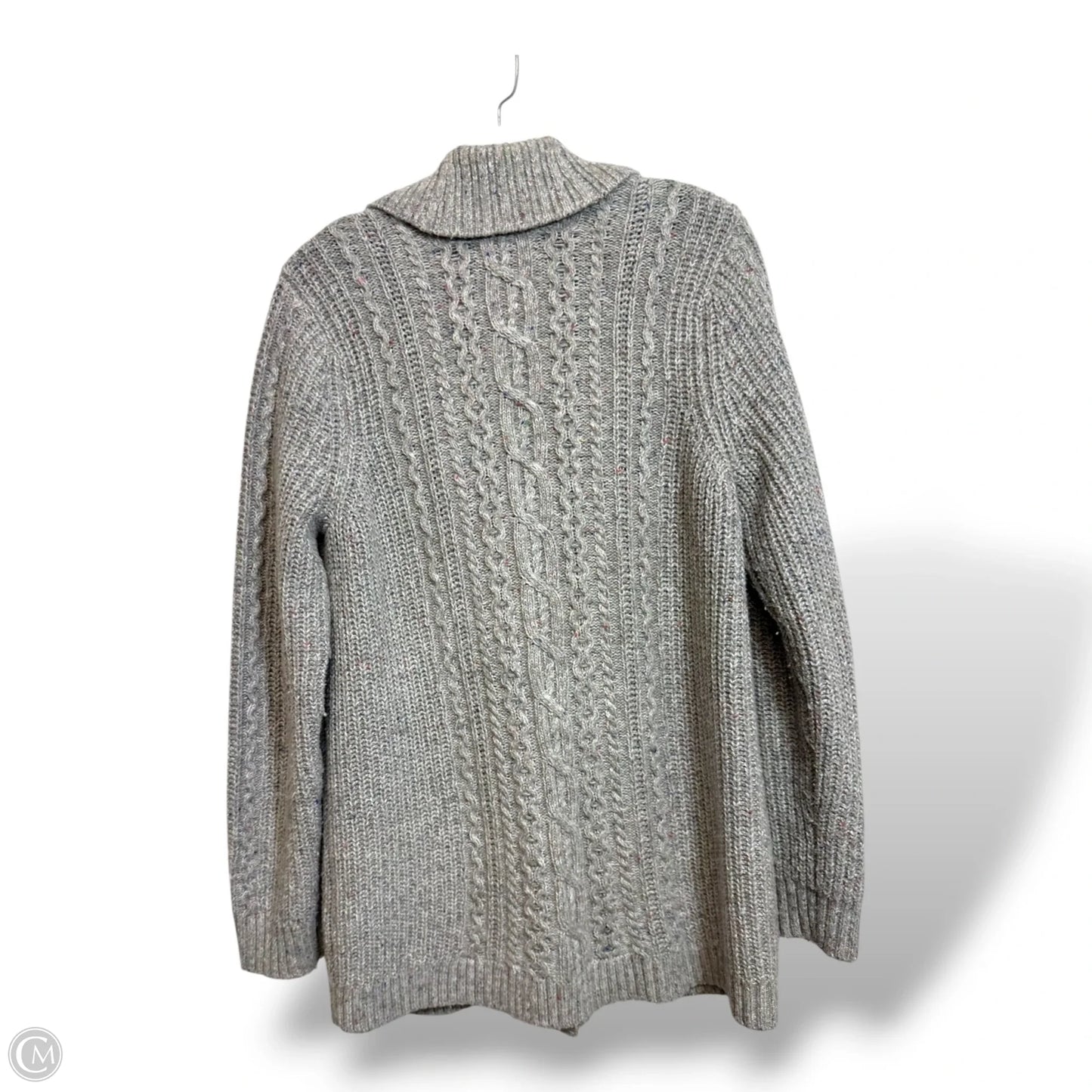 Cardigan By Lands End In Grey, Size: M