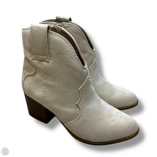 Boots Ankle Heels By Sonoma In Ivory, Size: 6