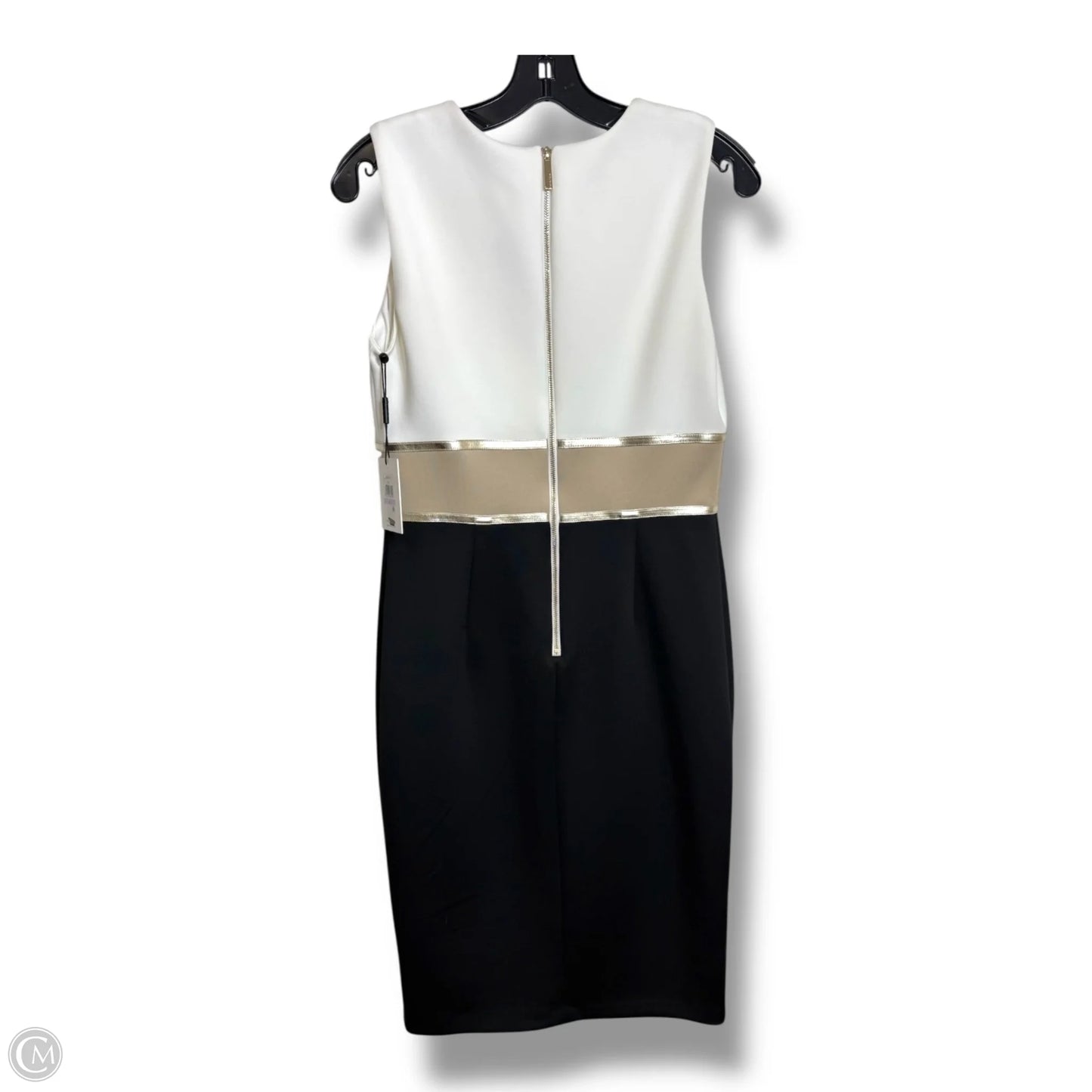 Dress Party Short By Calvin Klein In Ivory, Size: 6