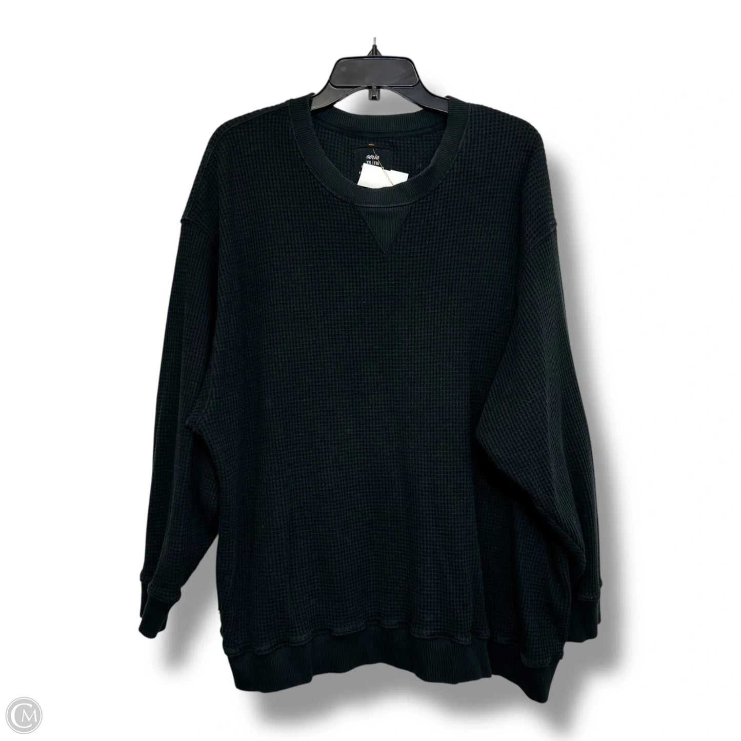 Top Long Sleeve By Aerie In Black, Size: Xxl