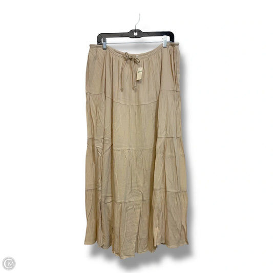 Skirt Maxi By Aerie In Beige, Size: Xxl