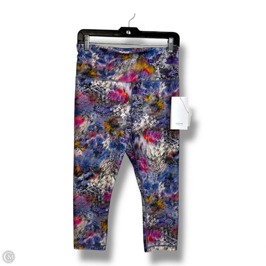 ELATION CAPRI Athletic Capris By Athleta In Floral Print, Size: M