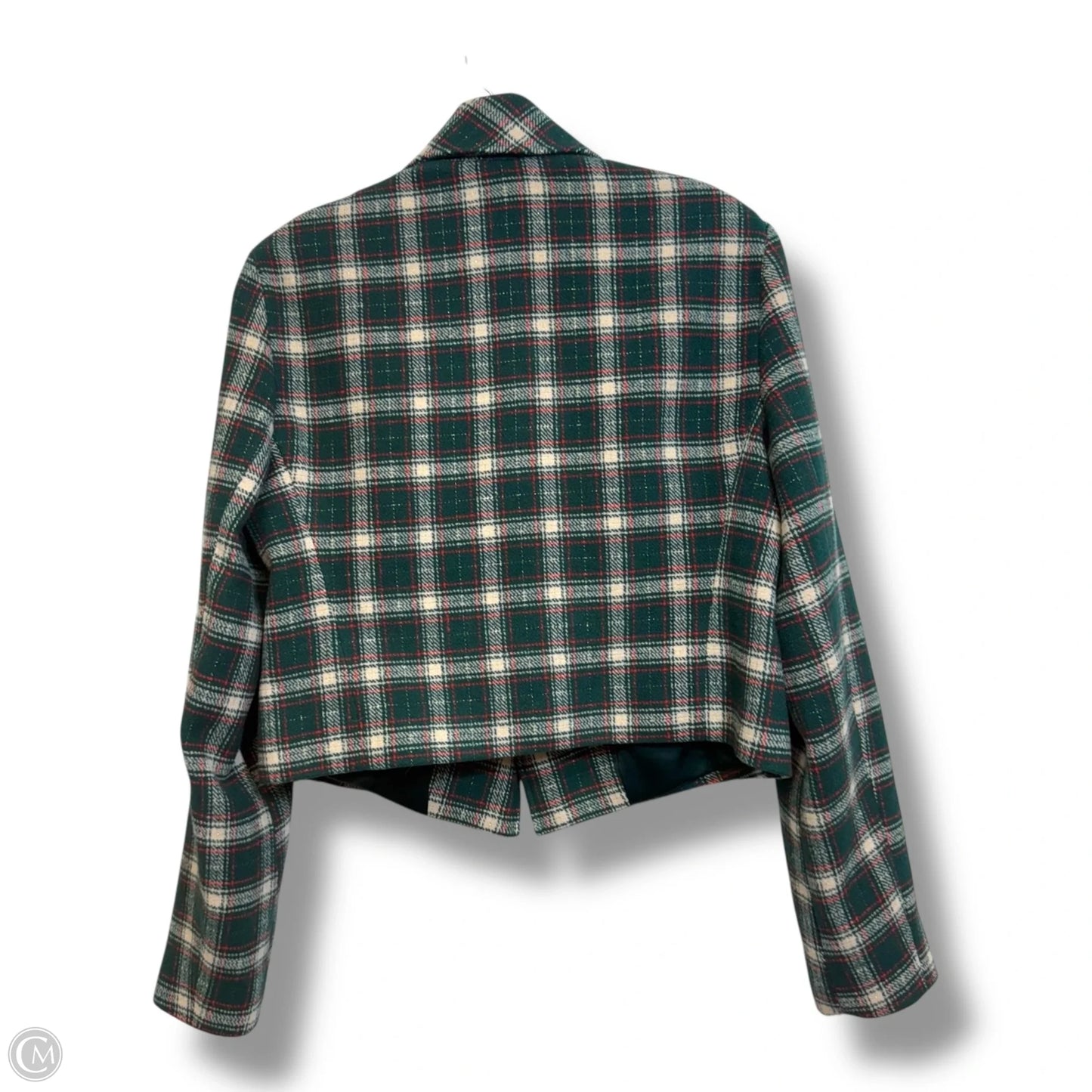 Blazer By Cme In Plaid Pattern, Size: M