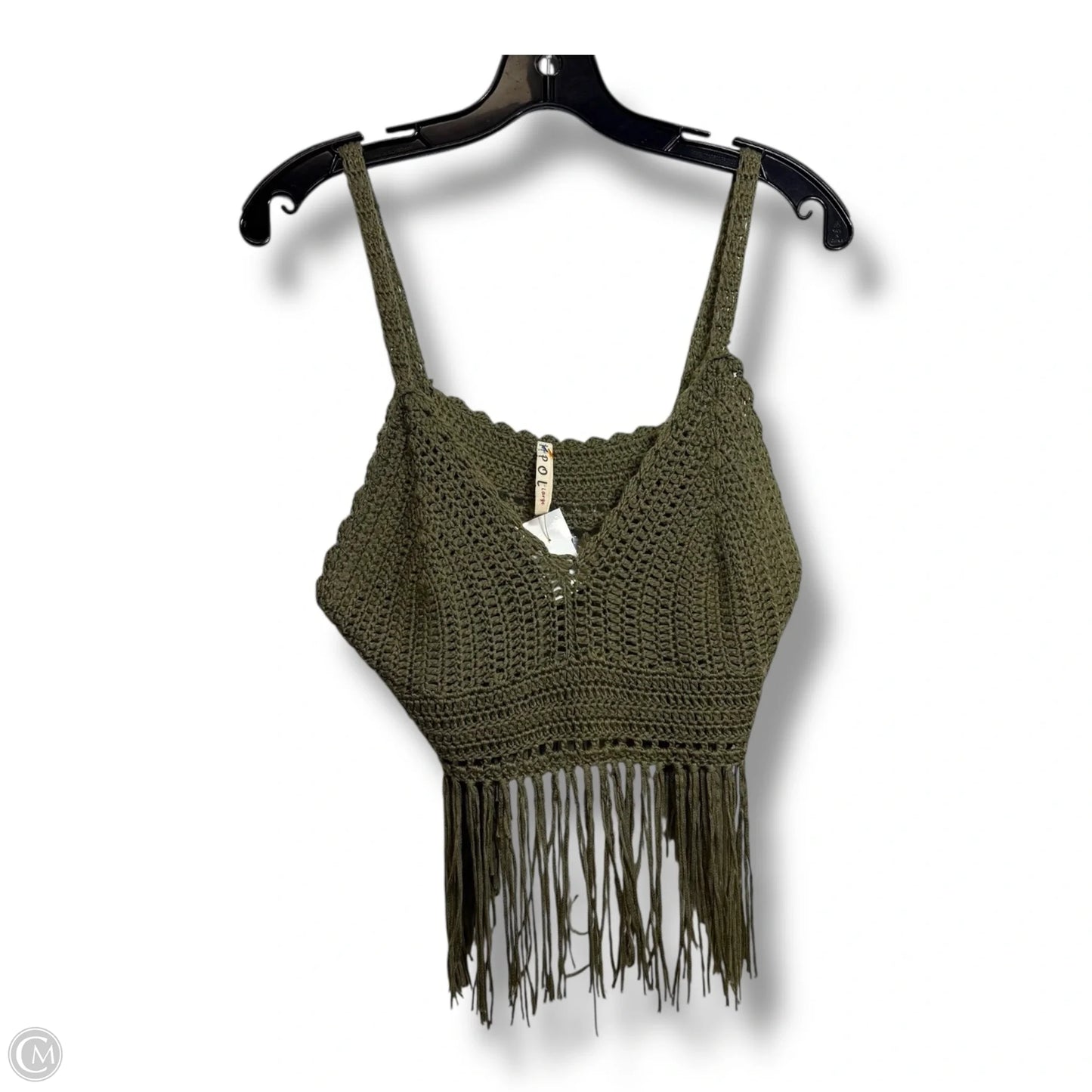Tank Top By Pol In Green, Size: L