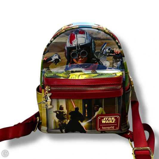 Star Wars Phantom Menace Scenes Mini-Backpack By Loungefly, Size: Small