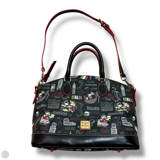 Disney Italy Satchel Handbag Designer By Dooney And Bourke, Size: Medium