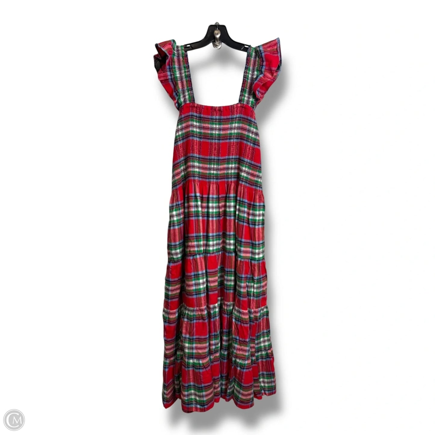 Dress Casual Maxi By Lands End In Plaid Pattern, Size: Xl
