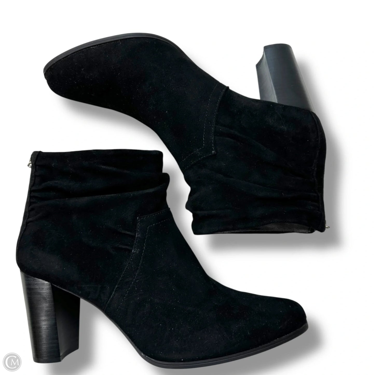 Boots Ankle Heels By Adrienne Vittadini In Black, Size: 10