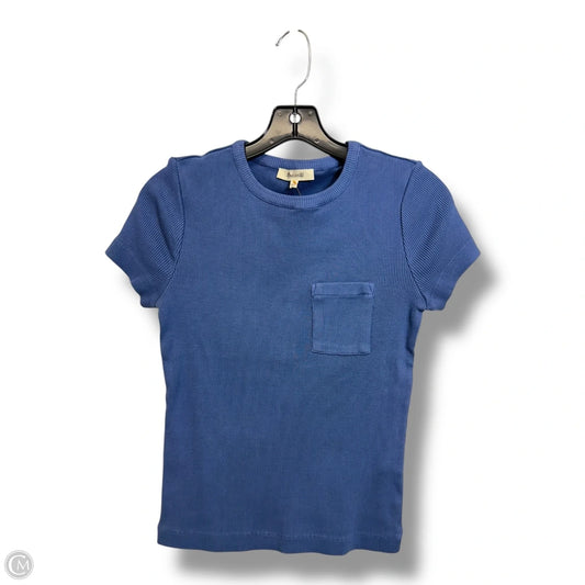 Top Short Sleeve Basic By Madewell In Blue, Size: S