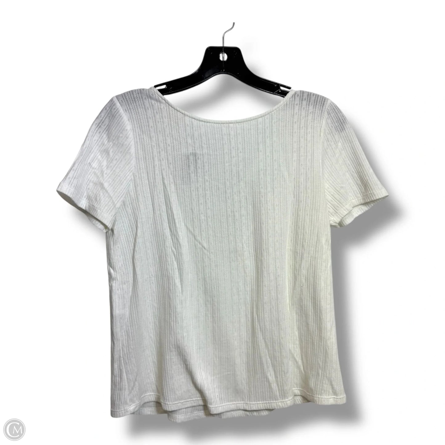 Top Short Sleeve By Clothes Mentor In White, Size: Xs