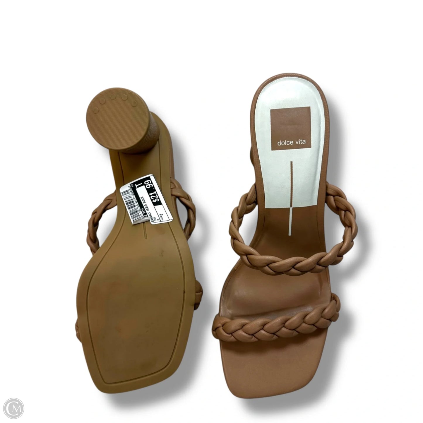 Sandals Heels Block By Dolce Vita In Tan, Size: 8