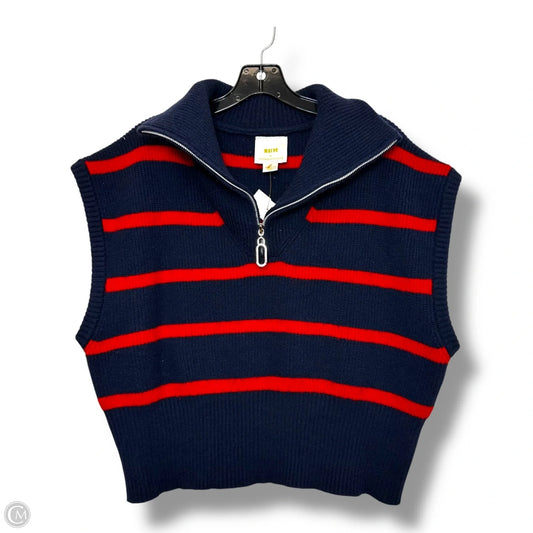 Vest Sweater By Maeve In Striped Pattern, Size: Osfm